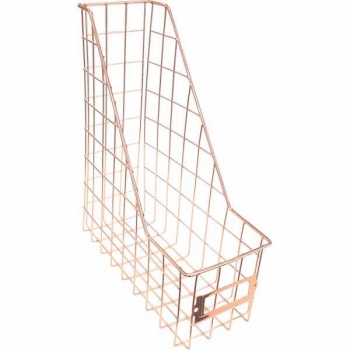 Лоток deVENTE вертикальный Gold Rose стальной мэш, 30,8*25*10,3см, розовое золото арт. 3043000