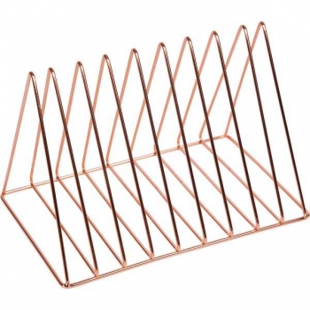 Подставка для бумаг и журналов deVENTE Gold Rose 24*17,5*18,5см,  материал стальной мэш, розовое золот арт.4100200
