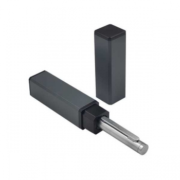 Ручка Bruno Visconti FIRENZE шарик.автомат.в прямоуг.тубусе,1,0мм,синяя,серебр.мет.корпус ,серый футляр арт.20-0302/03