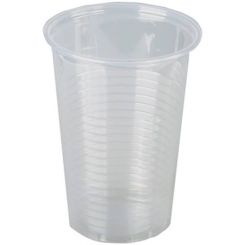 Стаканы одноразовые, прозрачные пластиковые, 200мл, 100шт/упак, эконом арт.Стаканы пласт_эконом