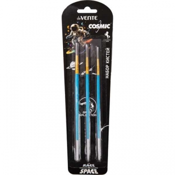 Набор кистей 03 шт deVENTE Cosmic (пони №2,4,7) в картонном блистере  арт.8072421