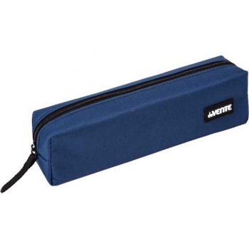 Пенал мягкий прямоугольный 210х60х40 deVENTE Blue, текстиль на молнии, синий арт.7029482