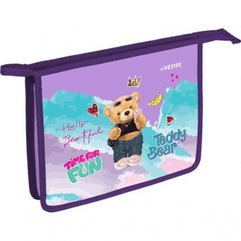 Папка д/тетр. А5 на молнии, картон/пластик, конгрев, фольга deVENTE Teddy Bear (240*198*45мм) арт.8053452