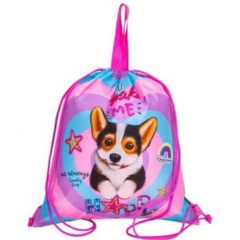 Мешок для обуви deVENTE 1-отделение 38x43 см, Corgi водоотталкивающ. ткань, верев. завязка арт.7048469