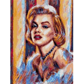 Алмазная мозаика LORI 30*40см Обворожительная блондинка (полное заполнение, без деревянного подрамника) арт.Ам-160