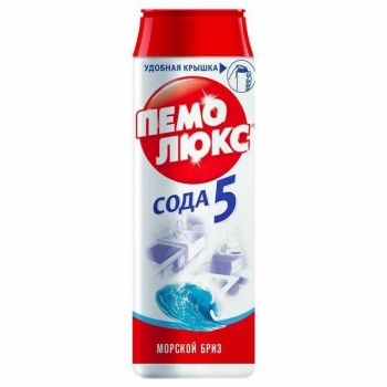 Чистящий порошок 480г ПЕМОЛЮКС Сода-5 Морской бриз арт.608933