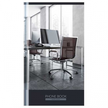 Телефонная книга А5 126*216 мм, 80л. OfficeSpace Офис. Open space, выборочный УФ-лак, с высечкой арт.Тк80т_55497