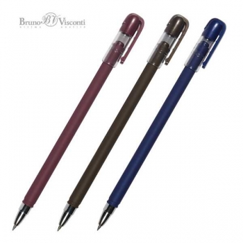 Ручка шариковая Bruno Visconti FirstWrite. Original, 0,5мм, синяя, корпус ассорти арт.20-0242