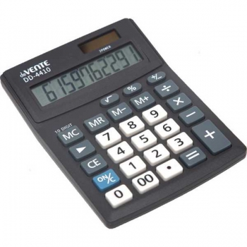 Калькулятор deVENTE DD-4410 10 разр., 2пит., одноуровн.память, 102*137*31мм, черный арт.4031312