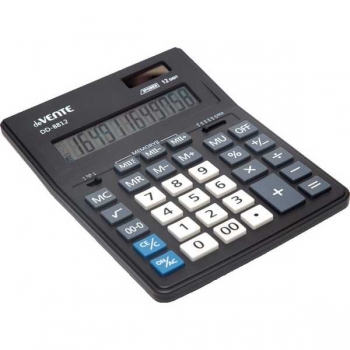 Калькулятор deVENTE DD-8812 12 разр., 2пит., двухуровн.память, 155*205*35мм, черный арт.4031305