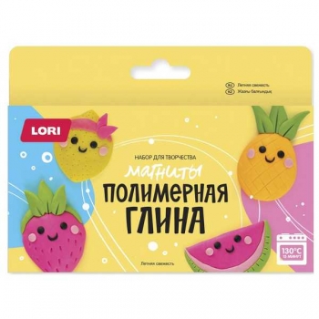 Набор для детского творчества - Полимерная глина. Магниты Летняя свежесть, 10+ арт.Пг-022
