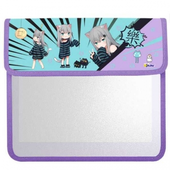 Папка д/тетр. 2-отд. А5 клапан на липучках арт.ПТ-95 Аниме Мими