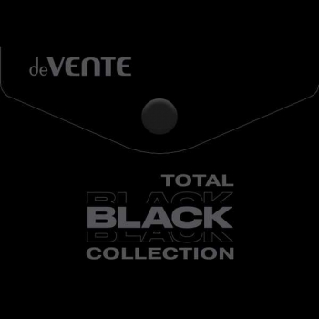Папка-конверт А7 (105х74мм) на кнопке deVENTE TOTAL BLACK, 180 мкм, непрозрачная черная арт.3071338