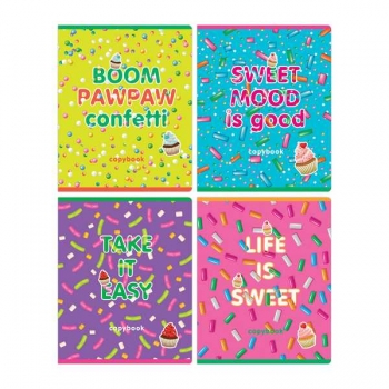 Тетрадь 48л в клетку BG ЭКОНОМ Сладкая жизнь арт.Т5ск48 11039