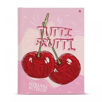 Тетрадь А5 80л на кольцах Альт TUTTI FRUITI, 7БЦ со сменным блоком арт.7-80-081/23
