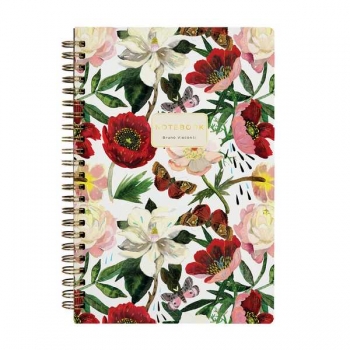 Тетрадь 60л в клетку на гребне Bruno Visconti ПИОНЫ  арт.7-60-201/03