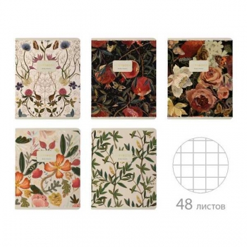 ТЕТРАДЬ 48Л. BLOOM FLOWERS арт.7-48-1277