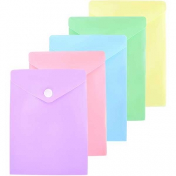 Папка-конверт А6- (114х158мм) на кнопке deVENTE Pastel, 150 мкм, непрозрачная с рисунком, арт.3071345