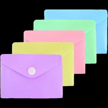 Папка-конверт А7 (105х74мм) на кнопке deVENTE Pastel, 180 мкм, непрозр арт. 3071346