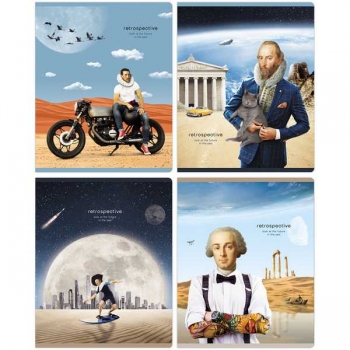 Тетрадь 48л в клетку BG Retrospective арт.Т5ск48 11019