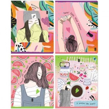 Тетрадь 48л в клетку BG Девочки, такие девочки арт.Т5ск48 11025