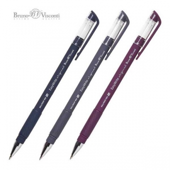 Ручка шариковая Bruno Visconti EasyWrite. ORIGINAL, 0.5мм, синяя, корпус ассорти арт.20-0048