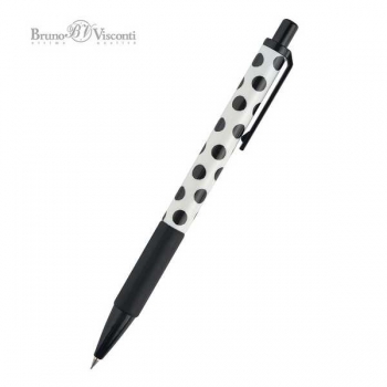 Карандаш автоматический 0.7мм Bruno Visconti BlackWhite.Polka Dots с ластиком арт.21-0076/04