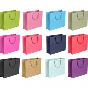 Пакет подарочный 49,5x37x15 см бумажный deVENTE Classic,  горизонтальный, 210 г/м2, ассорти  арт.9041452