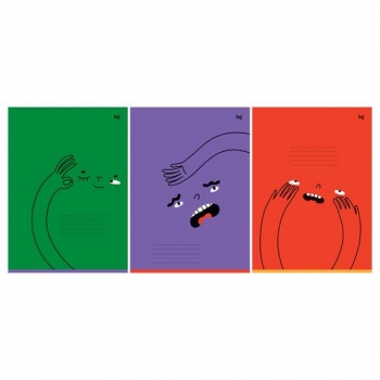 Тетрадь А4 96л в клетку BG Monocolor. Emotions арт.Т4ск96 63256