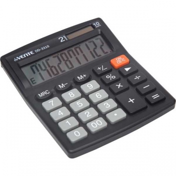 Калькулятор deVENTE DD-3310 10 разр., 2пит., одноуровн.память, 105*127*21мм, черный арт.4031321