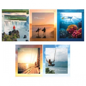 Тетрадь 96л в клетку BG ЭКОНОМ Journey арт.Т5ск96_61426