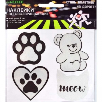 Светоотражающие наклейки deVENTE Toys 110х130 мм, серебристо-белые арт. 9083212