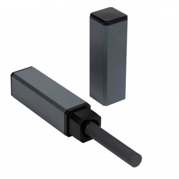 Ручка Bruno Visconti TORINO шарик.автом.в прямоуг.тубусе,1,0мм,синяя,серый мет.корпус,серый футляр арт.20-0382/053