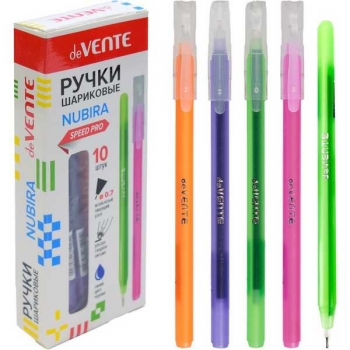 Ручка шариковая deVENTE Nubira, 0.7мм, игольч. узел, Speed Pro, ОДНОРАЗОВАЯ, цветной корп. ассорти, синяя арт.5073424 Ручка шариковая deVENTE Nubira, 0.7мм, игольч. узел, Speed Pro, ОДНОРАЗОВАЯ, цветной корп. ассорти, синяя арт.5073424