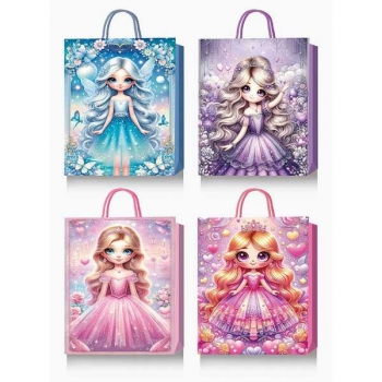 Пакет подарочный 18x23x10 см бумажный deVENTE Princess, 210 г/м2, ас-ти 4 дизайна арт. 9041432