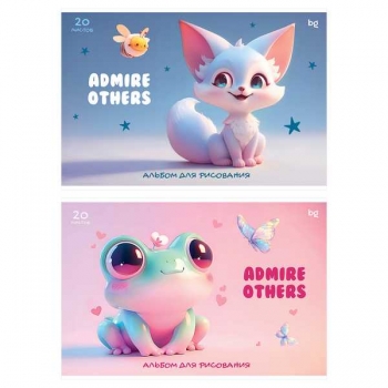 Альбом для рисов. А4 20л. BG Восхищайтесь другими, клеевое скрепление арт.АР4скл20 62613