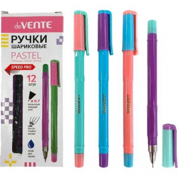 Ручка шариковая deVENTE Pastel, 0.7мм, ультра гладкое письмо, маслян.чернила, игольч.узел, синяя арт.5073466 Ручка шариковая deVENTE Pastel, 0.7мм, ультра гладкое письмо, маслян.чернила, игольч.узел, синяя арт.5073466
