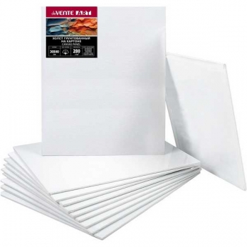 Холст грунтованный на картоне deVENTE ARTISTIC STUDIO 30*40см, 100% хлопок 280 г/м2, мелкое зерно арт.8150304