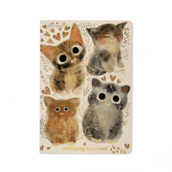 Тетрадь 40л в клетку Bruno Visconti КОТИКИ. СЧАСТЬЕ арт.7-40-001/146