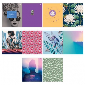 Тетрадь 96л в клетку BG ЭКОНОМ Mix-10 Девочки арт.Т5ск96 62737