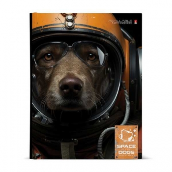 Тетрадь А5 80л на кольцах Альт SPACE DOGS, 7БЦ со сменным блоком арт.7-80-081/36