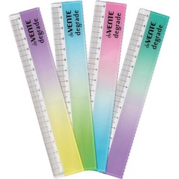 Линейка 15 см deVENTE Degrade, пластиковая, с волнистым краем арт. 5091421