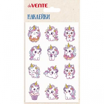 Наклейки deVENTE  10*15 см Unicorn pony, puff, объемные, многоразовые арт. 8002474