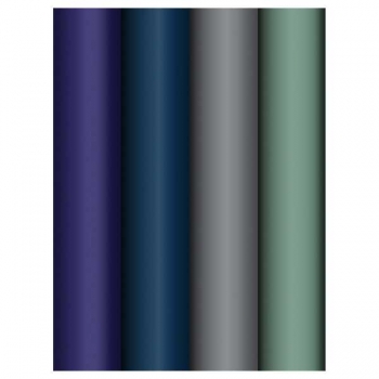 Бумага подарочная 70*100см,  MESHU Monochrome в рулонах, 80 г/м2, 1 лист, глянцевая, 4 дизайна арт.MS_62812