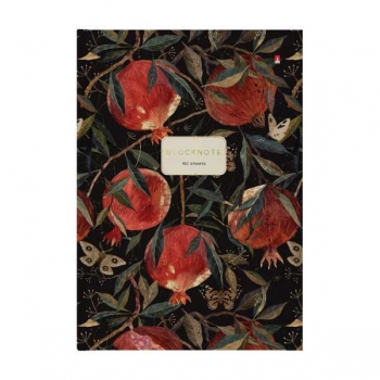 Блокнот А4 160л престиж FLORA.ГРАНАТ, клетка, тв. обл., глянц. ламинация арт.3-160-490/14