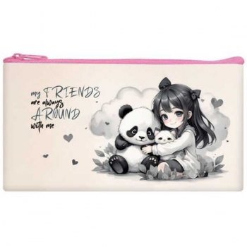 Пенал мягкий 205*108 мм арт.ПМП 01-20 Аниме мои друзья