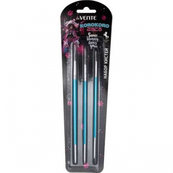 Набор кистей 03 шт deVENTE Korokoro (пони № 2,4,7) в карт. блистере арт. 8072516