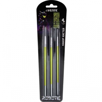 Набор кистей 03 шт deVENTE Robotic (пони № 2,4,7) в карт. блистере арт. 8072526