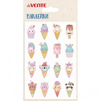Наклейки deVENTE  10*15 см Мороженка, puff, объемные, многоразовые арт. 8002469
