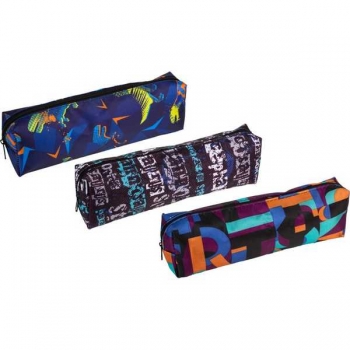 Пенал мягкий прямоугольный 200х70х35 Attomex Grunge, текстильный с рис., ассорти арт.7029532